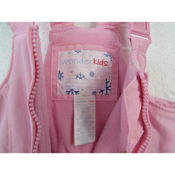 Wonderkids 24M Pink Snow Suit Heart Patches and Buckles Winter Warm Cozy - Picture 5 of 7